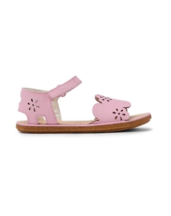 Кожаные сандалии Miko 719 с перфорацией, розовый Camper