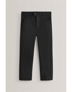 Элегантные узкие школьные брюки на стрейче, черный Next