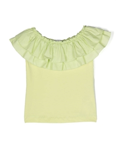 Топ с оборками, зеленый Monnalisa