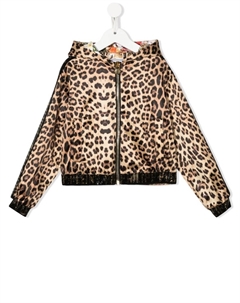Куртка на молнии с леопардовым принтом, нейтральный цвет Philipp plein