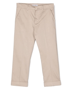 Брюки со складками, нейтральный цвет Paolo pecora