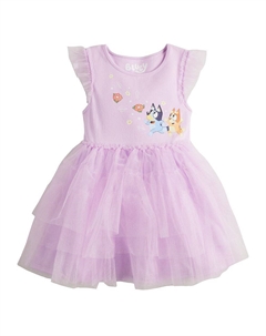 Платье-пачка And Bingo Chasing Flowers для девочек 4–8 лет, цвет Light Lilac Bluey