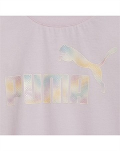 Футболка Summer Daze Pack с короткими рукавами и рисунком для девочек 7–16 лет, цвет Light Pink Puma