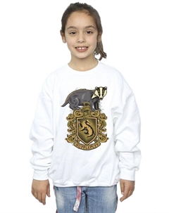 Толстовка с гербом Хаффлпаффа, белый Harry potter