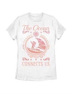 Коралловая футболка Disney Moana для юниоров "The Ocean Connects Us" Licensed character