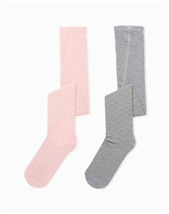 Набор из 2 фактурных купальников для девочек в горошек, мультиколор Zippy