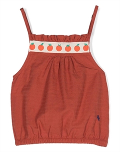 Топ с вышивкой, красный Bobo choses