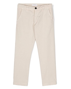Зауженные брюки чинос, нейтральный цвет Paolo pecora
