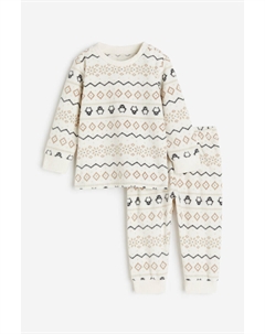 Флисовая пижама, белый H&m