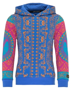 Пуловер с капюшоном, синий Carlo colucci