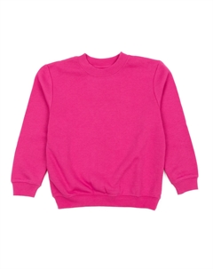 Детская толстовка с длинными рукавами, классическая однотонная, цвет Hot Pink Leveret