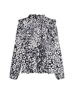 Блузка, цвет schwarz weiss Faina