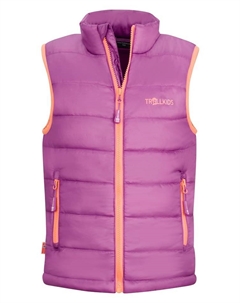 Утепленный жилет, фиолетовый Trollkids