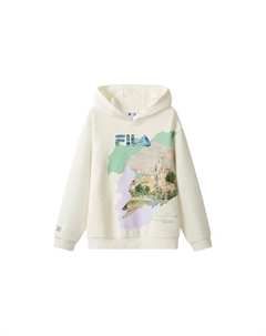 Детская толстовка ФИЛА, цвет Ceramic White Fila