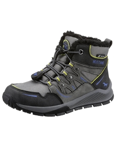 Зимние ботинки, зимние ботинки, ботильоны с водоотталкивающими свойствами TEX, цвет Grau-Kombiniert Mustang shoes