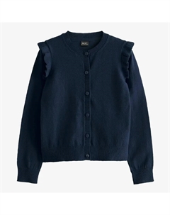 Кардиган Rich Frill Shoulder School Standard, темно-синий Next