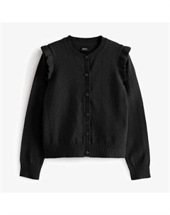 Кардиган Rich Frill Shoulder School Standard, черный Next