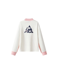 Детская толстовка ФИЛА, цвет Cloud White/Bliss Pink/Green Fila