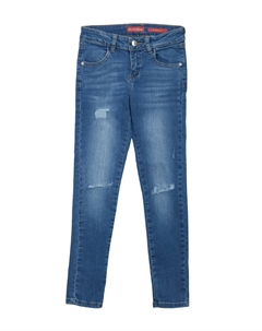 Джинсы скинни MiniMe с потертостями (2–6), цвет Medium Wash Guess factory