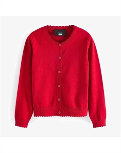 Кардиган Scalloped Edge School, красный Next