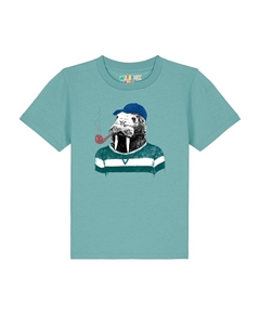 Футболка, цвет teal monstera Watapparel