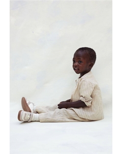 Брюки с воздушными штанинами, бежевый H&m