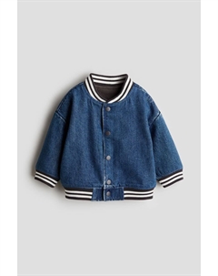 Джинсовая бейсбольная куртка, синий H&m
