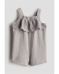 Комбинезон из хлопкового муслина, коричневый H&m