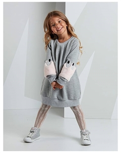 Платье, серый Denokids