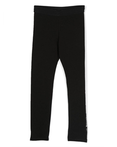 Легинсы с пайетками и логотипом Kids, черный Givenchy