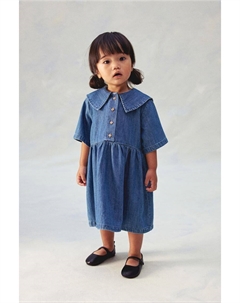 Джинсовое платье из смеси хлопка, синий H&m