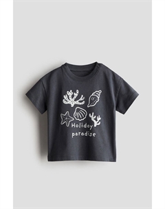 Футболка из хлопкового джерси, серый H&m