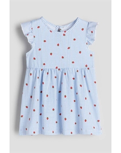 Платье из джерси с воланами, синий H&m