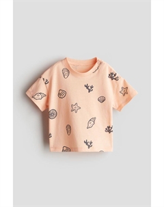 Футболка из хлопкового джерси, оранжевый H&m