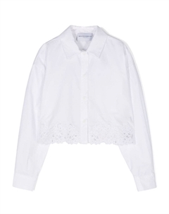 Рубашка с английской вышивкой Junior, белый Ermanno scervino