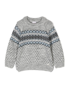 Джемпер вязки интарсия, серый Paz rodriguez