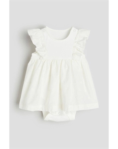 Боди с воланами, бежевый H&m