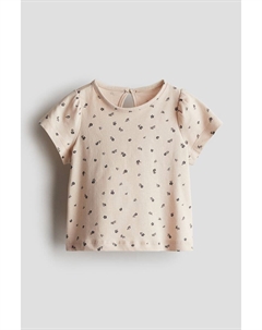 Рубашка из джерси с принтом, бежевый H&m