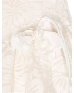 Кружевное платье с цветочной аппликацией, бежевый Mimisol