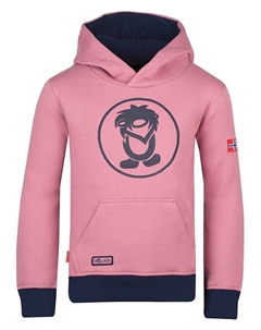 Пуловер с капюшоном, розовый Trollkids