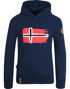 Пуловер с капюшоном, темно-синий Trollkids