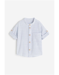 Рубашка «дедушка» из хлопка, синий H&m