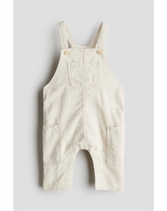 Комбинезон из смесового льна, бежевый H&m