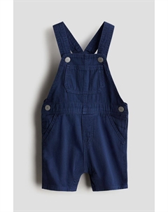 Твиловые шорты с нагрудником, синий H&m