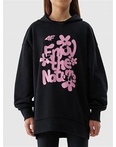 Пуловер с капюшоном, черный 4f