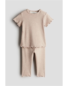 Костюм-Двойка из хлопка в рубчик, бежевый H&m