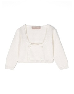 Двубортный кардиган, бежевый La stupenderia