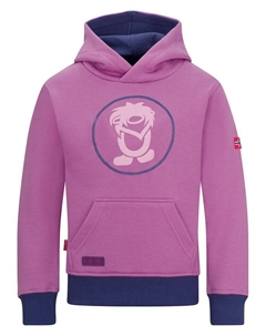 Пуловер с капюшоном, цвет lila/dunkelblau Trollkids