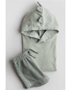 Костюм-Двойка из махровой ткани, зеленый H&m