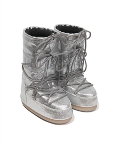 Сапоги Icon с блестками, серебристый Moon boot kids